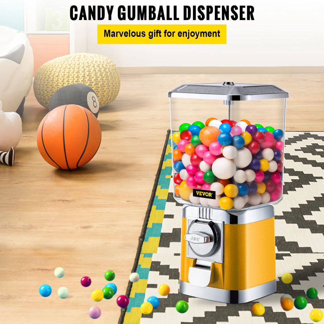 VEVOR Gumball Dispenser Firm Construction Huge Load Capacity Classic Candy Machine for Kids Birthdays Christmas Kiddie Parties