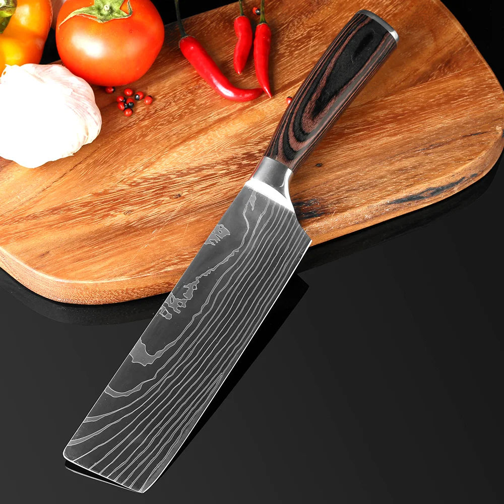 XITUO Kitchen Chef Knife 8 incn Professional Japanese Chef Knives High Carbon Stainless Steel Slicing Santoku fruit paring Knife