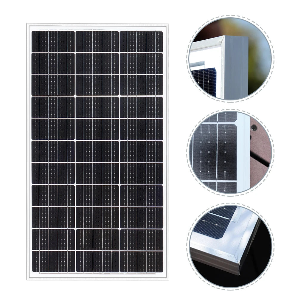 100W 12 Volt solar panel 200W 300W 400W Photovoltaic solar cell Ideal for charging 12V batteries Motorhome Garden Camper Boat