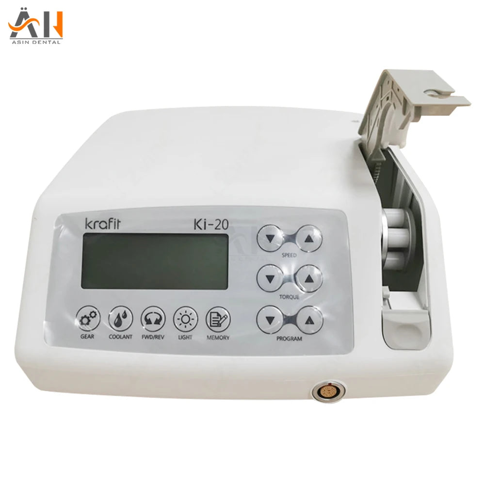 Dental implant motor machine Korea original ki-20 implant system dentist equipment with 1 pcs LED contra angle handpiece kit