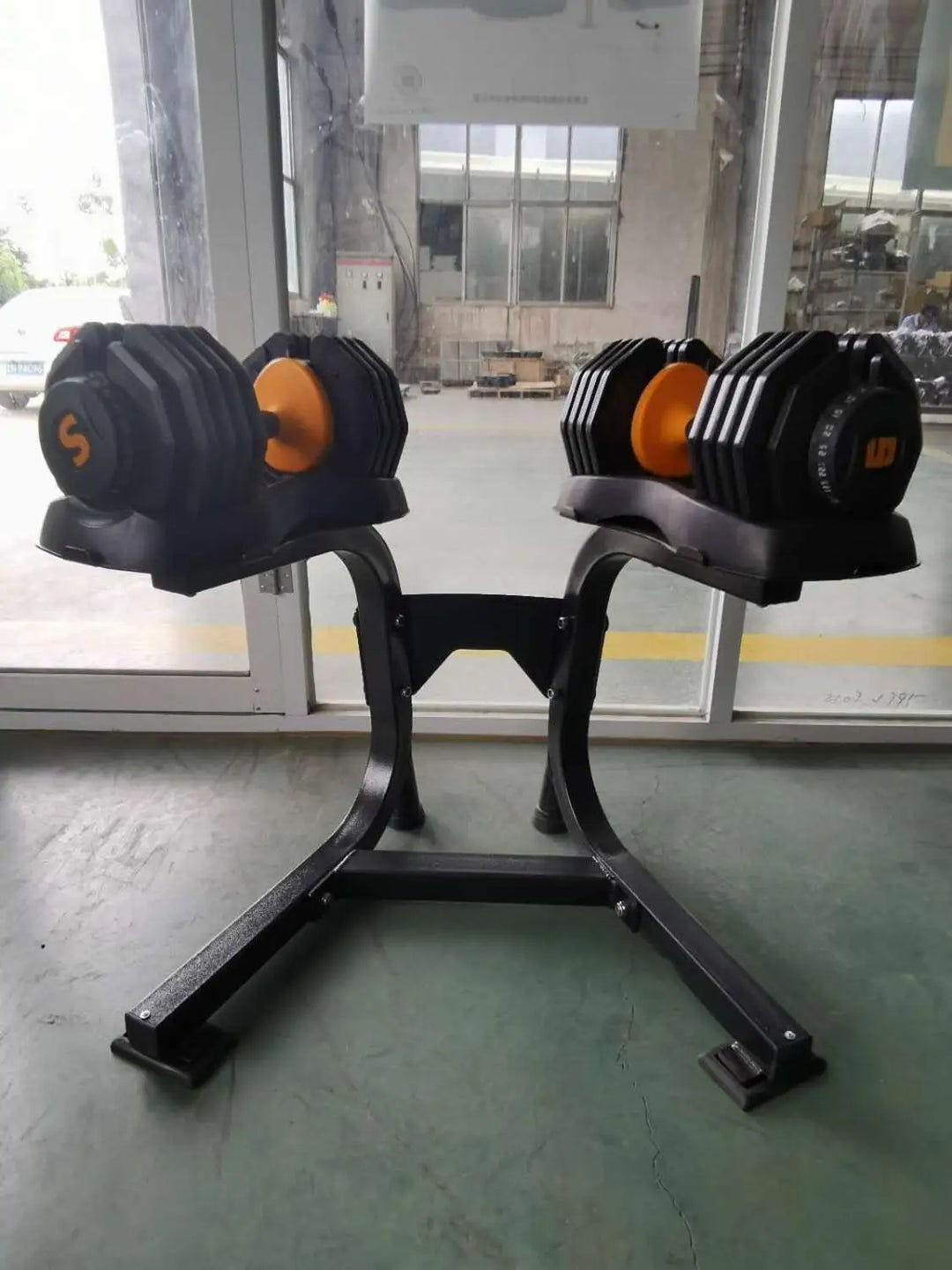 New popular 55.2lb adjustable dumbbell set 25kg household fast automatic High quality dumbbells Fitness equipments