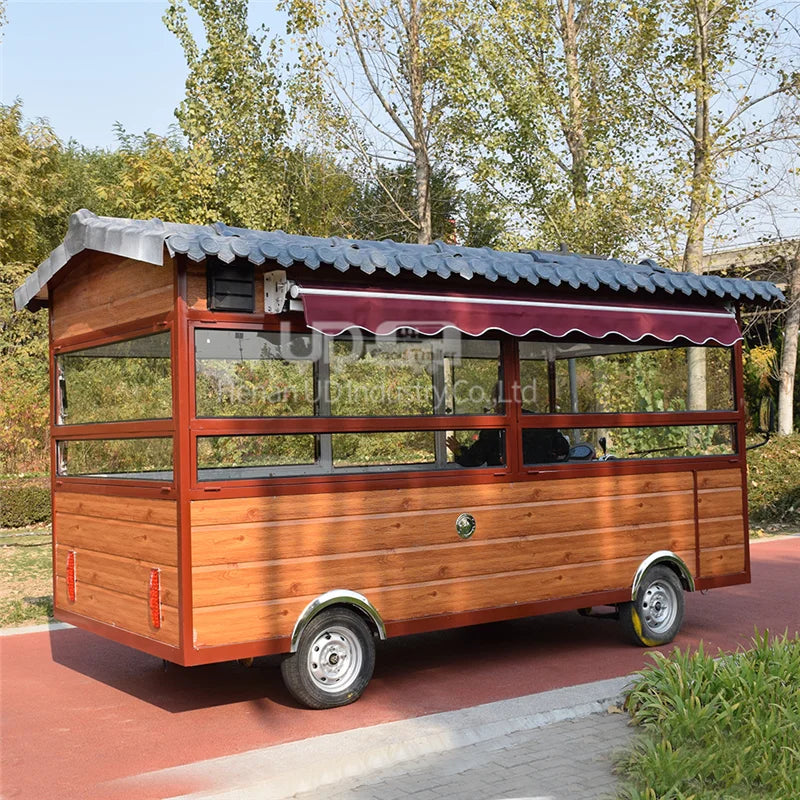 Food Trailer Kitchen Food Vending Truck Coffee Container Street Small Outdoor Moible Fully Equipped Cart Fast Food Kiosk