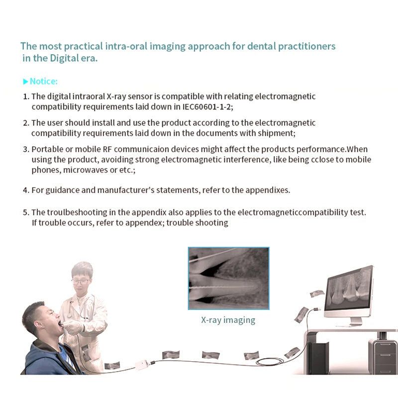 VVDental Dental Sensor Digital Intraoral Intra-Oral X-Ray Sensor Imaging System Image RVG X-Ray Sensor Dental Instrument