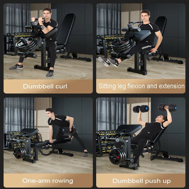 Dumbbell bench home multifunctional fitness equipment sit-up ab board priest bench press professional Roman chair Supine board