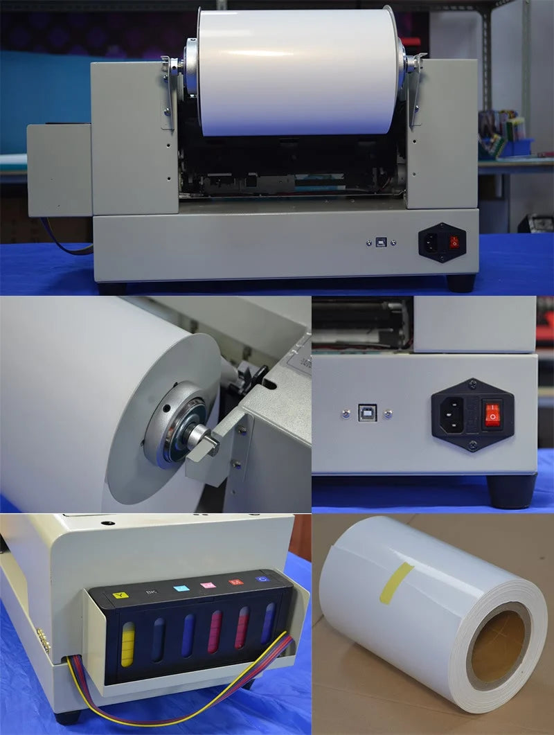 Waterproof 210Mm Label Sticker Printer Business Use A4 Sublimation Pigment Ink Printing Machine Sticker Label Printer