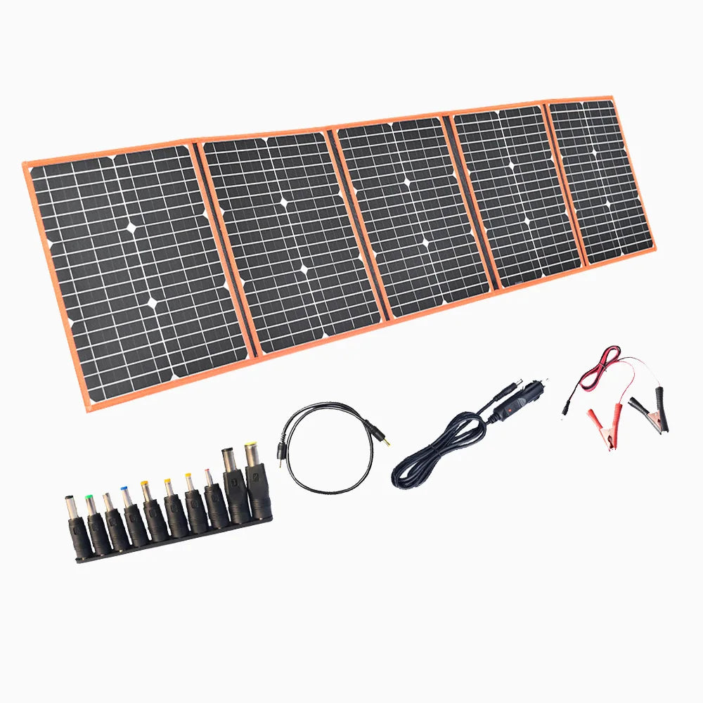 XINPUGUANG Portable solar panel USB foldable photovoltaic 40w 60W 80W 100W 200W 12 V fotovoltaic Kit battery phone charger 18V