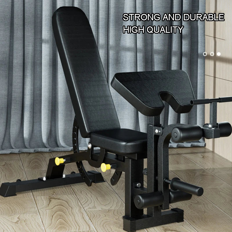 Dumbbell bench home multifunctional fitness equipment sit-up ab board priest bench press professional Roman chair Supine board