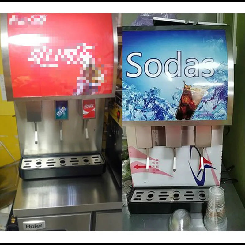 185W Commercial 3 valves Soft drinks coke beverage post mix dispenser vending machine cola dispenser