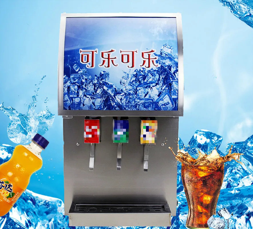 185W Commercial 3 valves Soft drinks coke beverage post mix dispenser vending machine cola dispenser