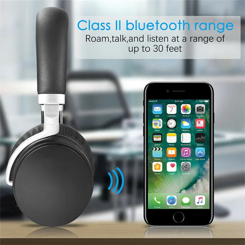 Wireless bluetooth headphone Digital foldable Headset anc active noise cancelling headphone earphone with Microphone