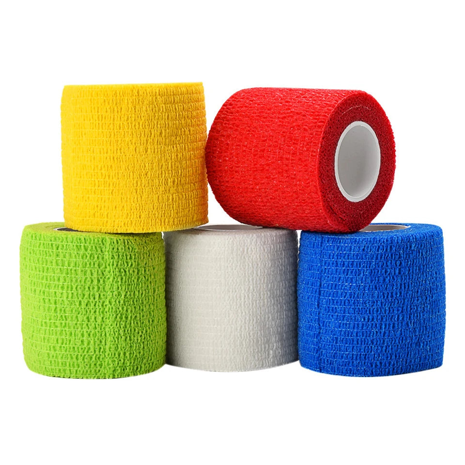 1 Roll 5*450cm Disposable Self-adhesive Flex Elastic Bandage Tattoo Handle Grip Tube Wrap Elbow Stick Tatu Tape Accessories