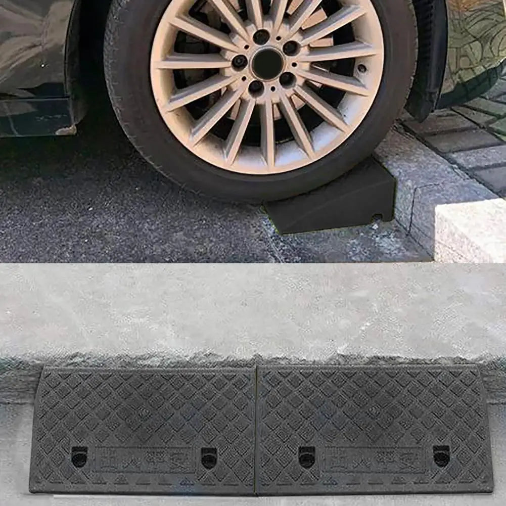 Curb Ramps Rubber Threshold Door Step Ramp 5CM/7CM High Portable Kerb Ramp Car Ramps Heavy Duty Wheelchair Ramps For Doorways Wi