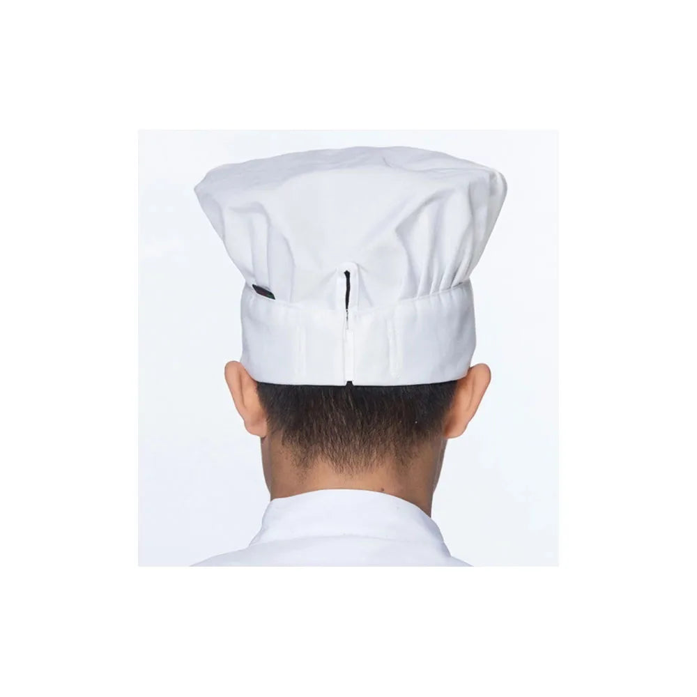 White Comfortable Cook Adjustable Men Women  Kitchen BBQ Restaurant Baker Chef Elastic Cap Hat Catering