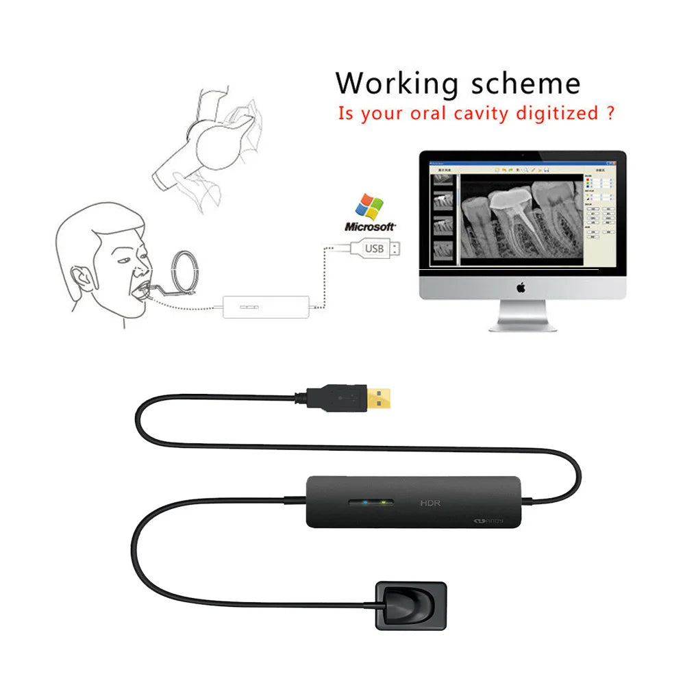 Digital Dental X-ray Sensor HDR500 Dental X-ray sensor for Teeth Equipment Dentist basic tool instrument dental product