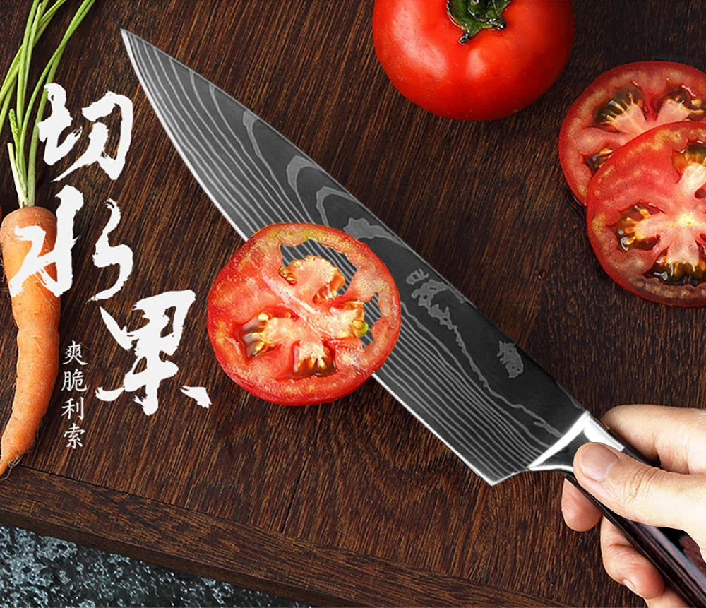 XITUO Kitchen Chef Knife 8 incn Professional Japanese Chef Knives High Carbon Stainless Steel Slicing Santoku fruit paring Knife