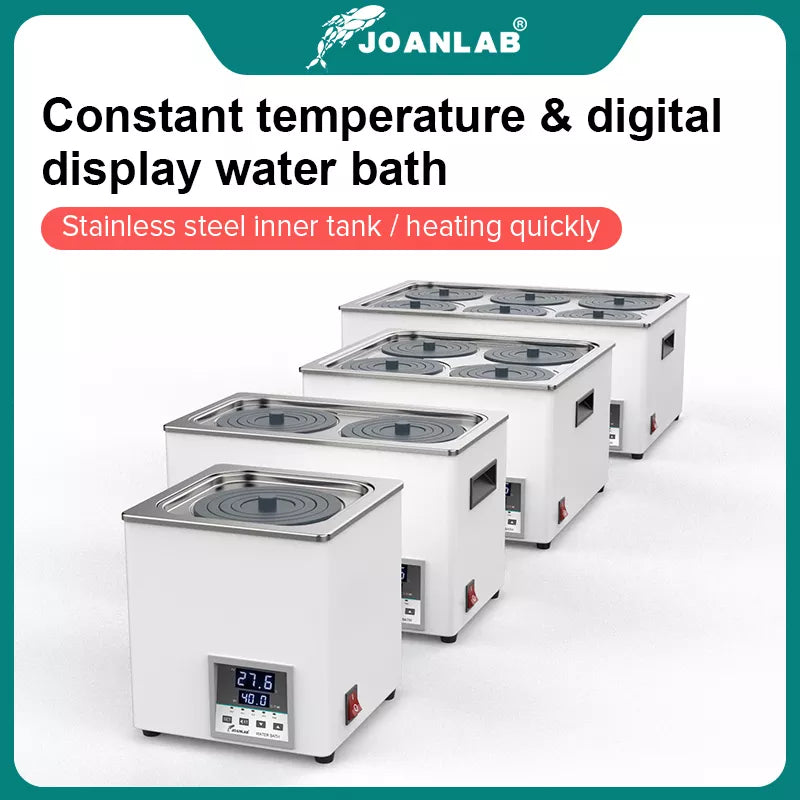 JOANLAB Laboratory Water Bath Constant Temperature Digital Display Heater Lab Equipment Thermostat Tank Single Hole 110v 220v