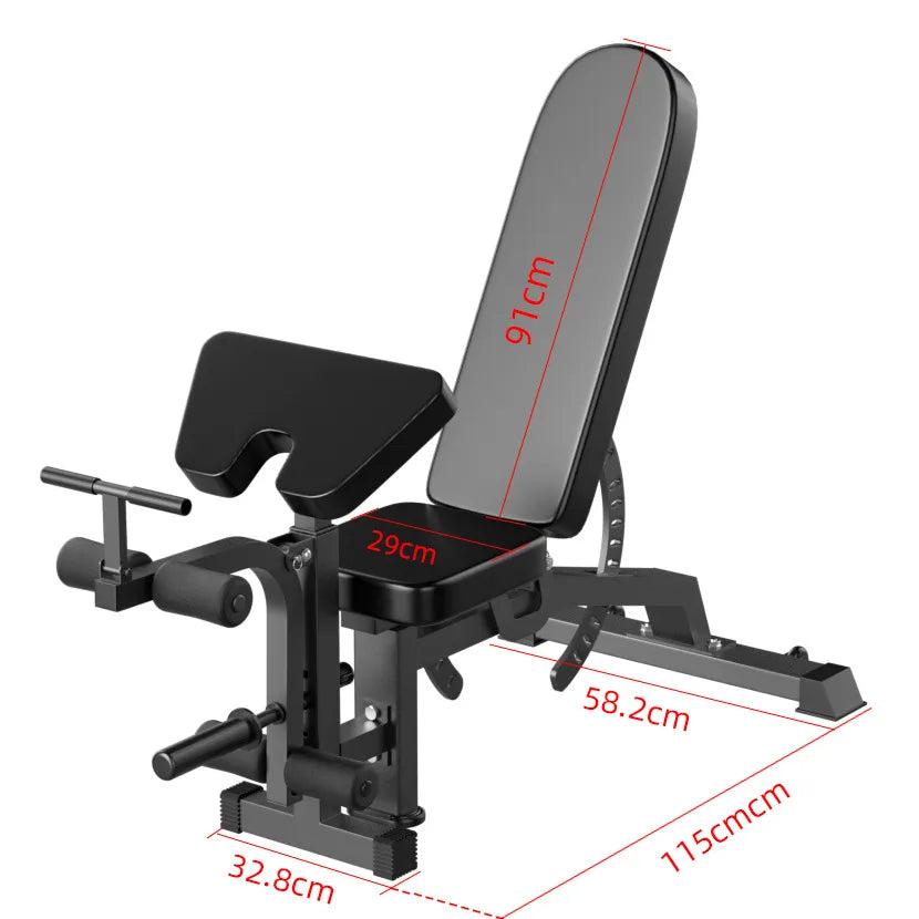 Dumbbell bench home multifunctional fitness equipment sit-up ab board priest bench press professional Roman chair Supine board