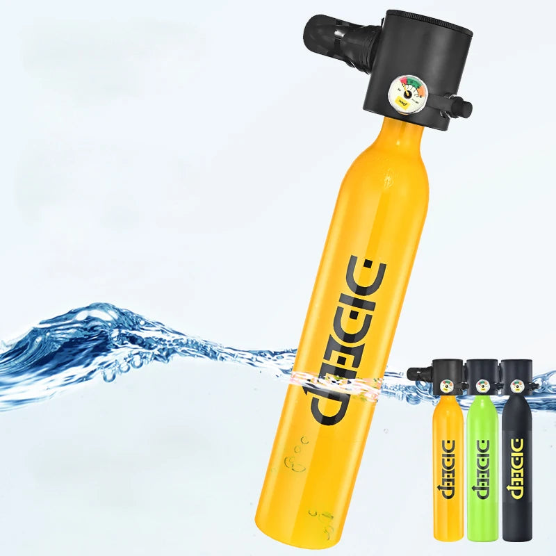 0.5L Diving System Mini Scuba Oxygen Cylinder Air Tank Scuba Reserve Air Tank Pump Snorkeling Gear Snorkeling Diving Equipment