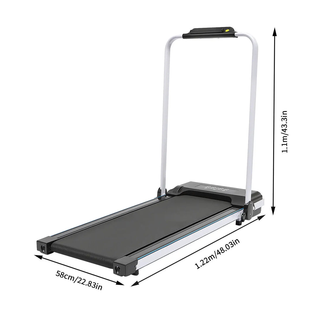 Folding Electric Treadmill Under Desk, 2 in 1, Walking Pad for Home and Office, Gym Fitness Equipment