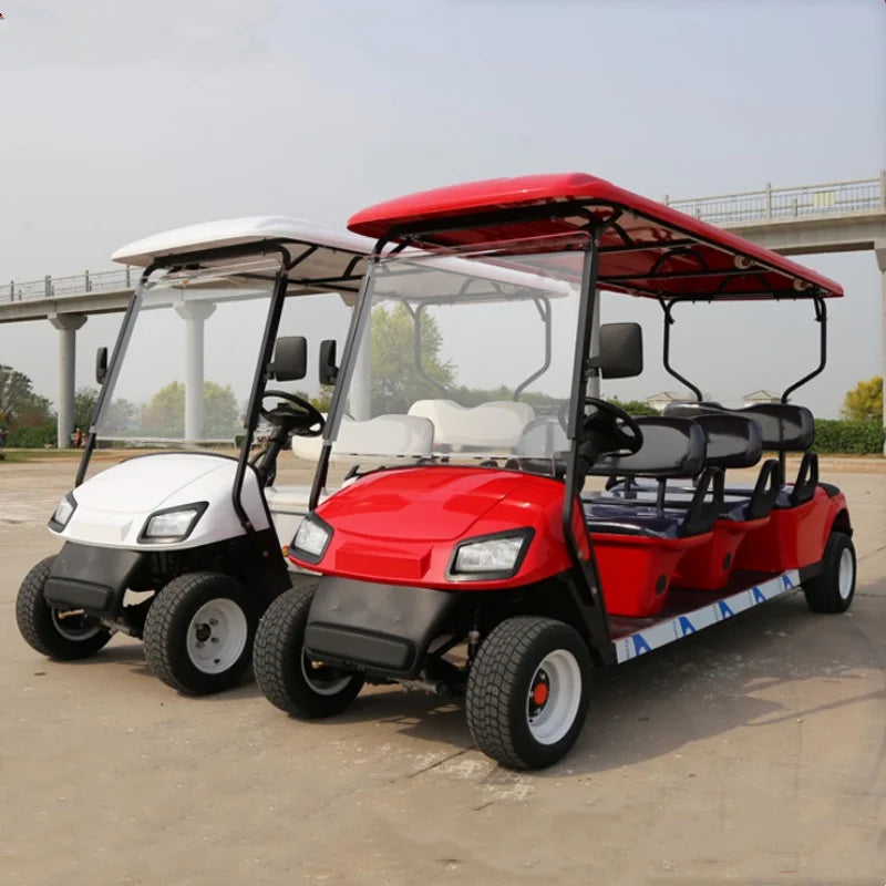 2024 Hot Selling 2 4 6  Seater Sightseeing Club Car Electric Golf Cart Electric Beach Cart Adult Electric Off-Road Golf Cart