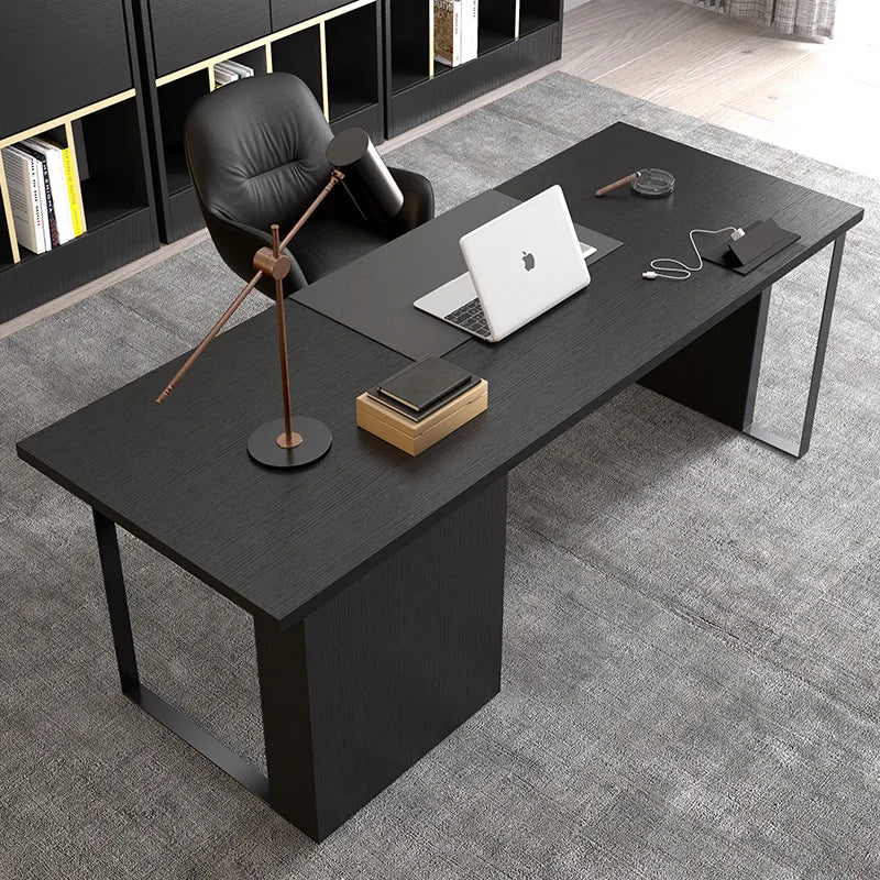 Makeup Computer Work Desk Modern Bench Black Gadget Supplies Work Desk Table Wooden Escritorio Gaming Working Equipment ZT50WD