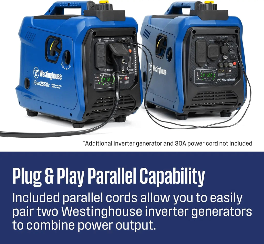 2550 Peak Watt Super Quiet & Lightweight Portable Inverter Generator