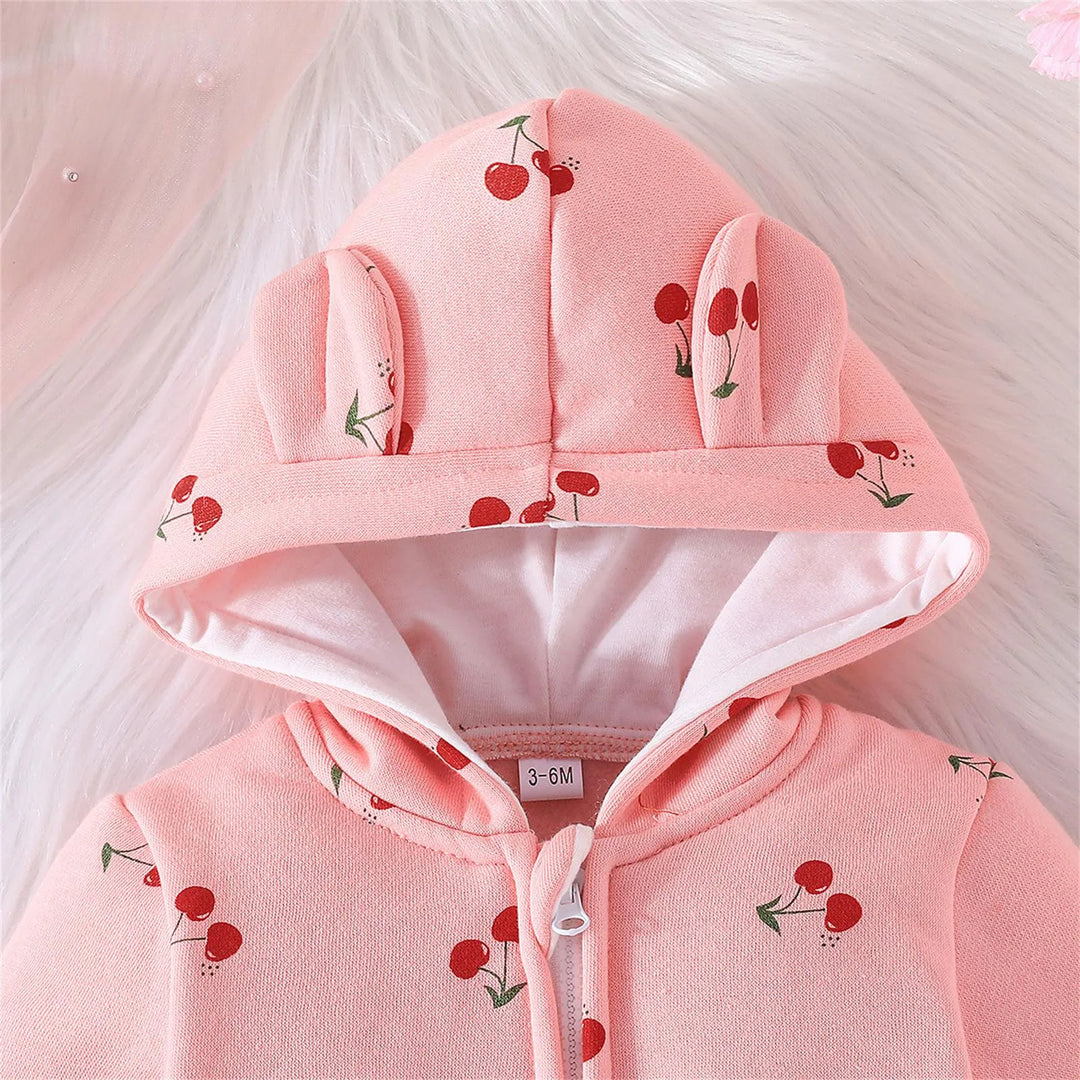 Winter Baby Cute Hooded Rompers Clothing Baby Boys Girls Thick Warm Romper Autumn Unisex Infant Jumpsuits Spring Clothes 0-18M