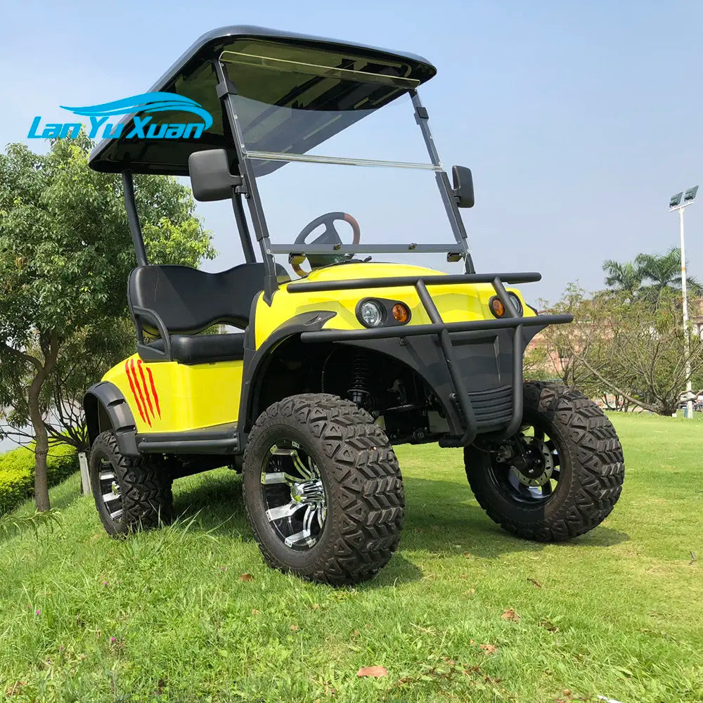 Lithium Battery 2 Passenger Elektricky Golfovy Vozik Golf Cart / China Electric Golf Cart Color Customized Carrito de Golf