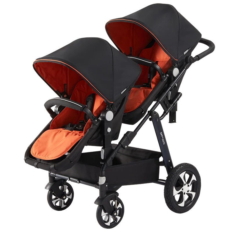 2024 New twin stroller,baby stroller,folding stroller Twins baby carriage,Double Seat stroller travel pushchair high landscape