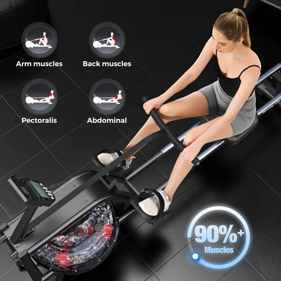 Water Rowing Machine For Home Use, Row With Professional Monitor, Home Gym Equipment Squat machine Fitness