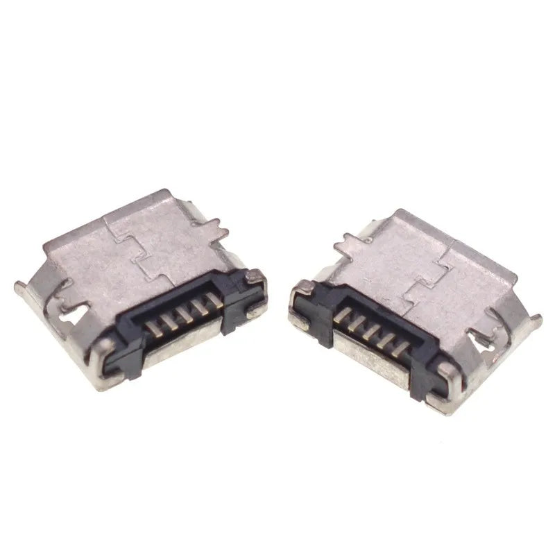 100pcs Micro USB Connector SMD female socket 5pin Short needle for Mobile phone Tail Data plug Charging port