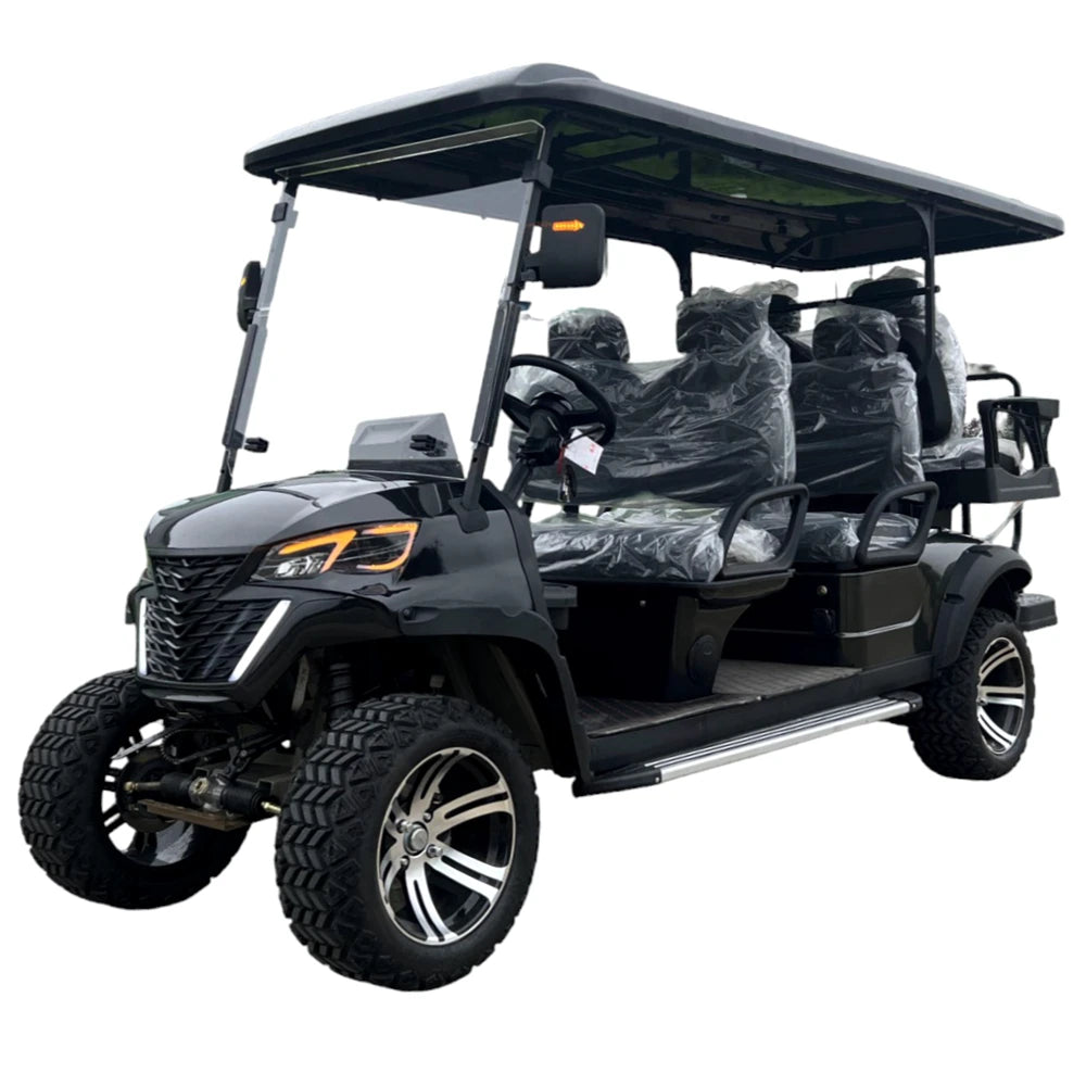 Utility Vehicle New Energy Hunting Buggy Electric Golf Sightseeing Car 48v Safety 6 Seat Lithium Battery Electric Golf Carts