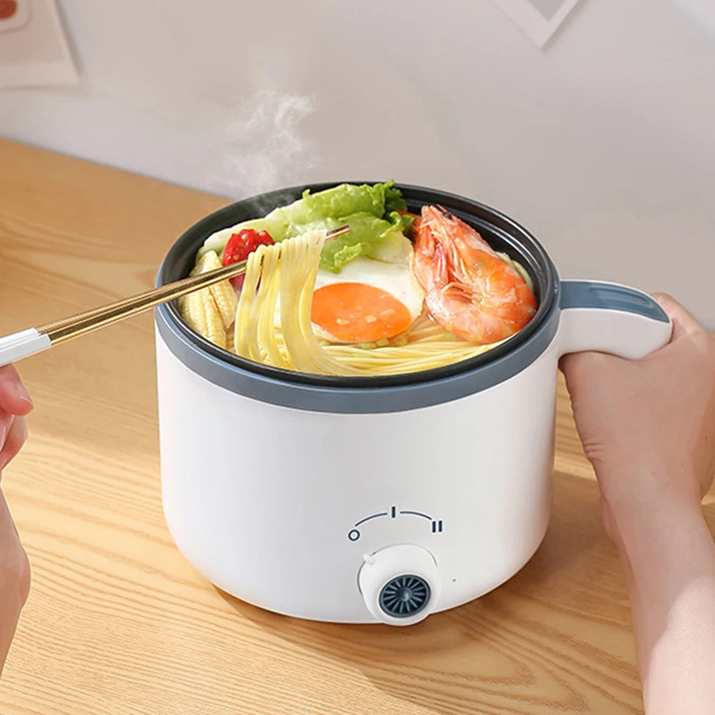 1.7L Mini Electric Cooker Electric Pressure Cooker Hot Pot Multifunctional Cooker Household Home Appliances Kitchen Supplies