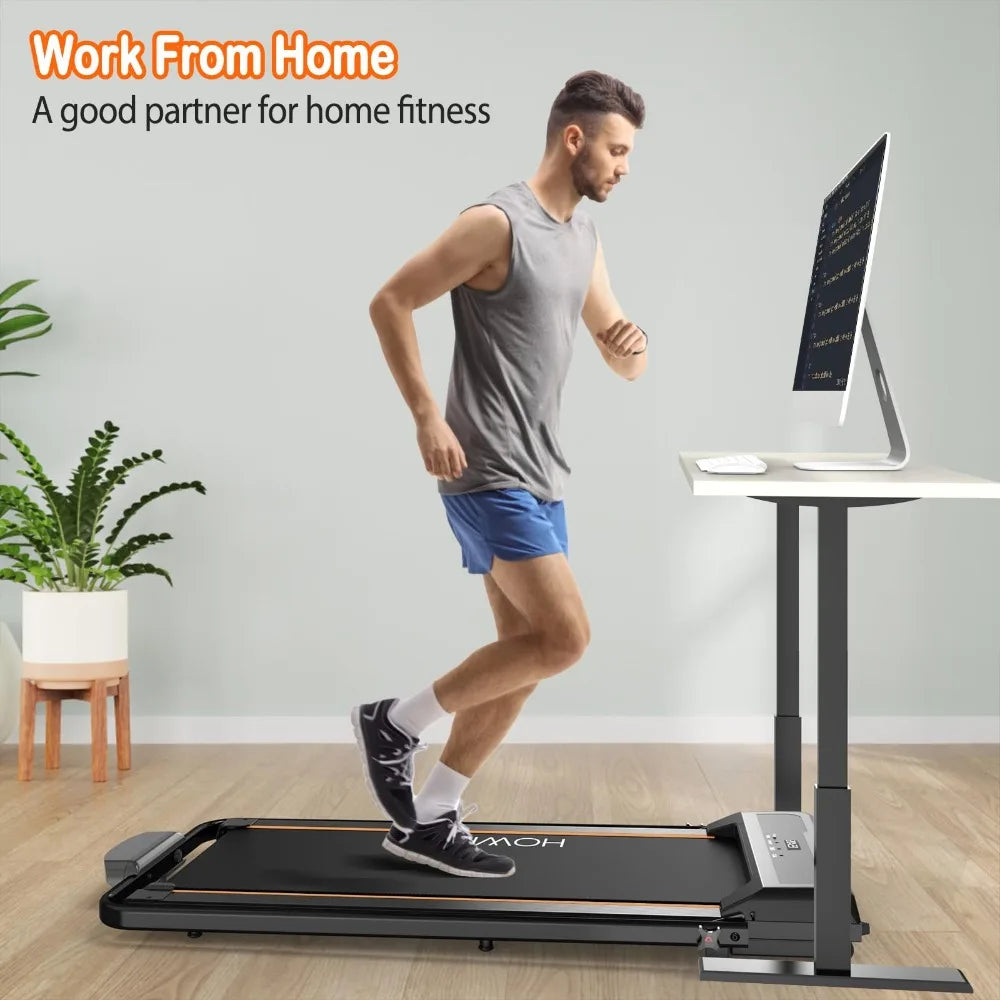 2024 Walking Pad Treadmill, Under Desk Treadmill Foldable 2 in 1, 6.2 MPH Running Treadmill with Remote Control and LED Display