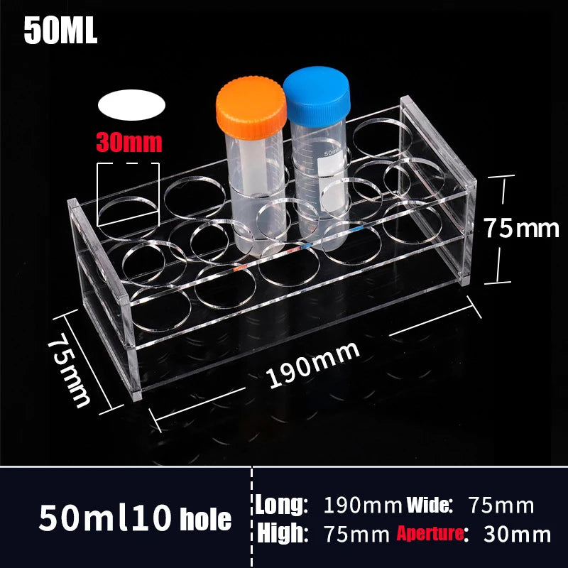 0.2ml/0.5ml/1.5ml/2ml/10ml/15ml/50ml Test tube rack Test tube holder 40/40/24/24/18/10 hole laboratory school equipment supplies