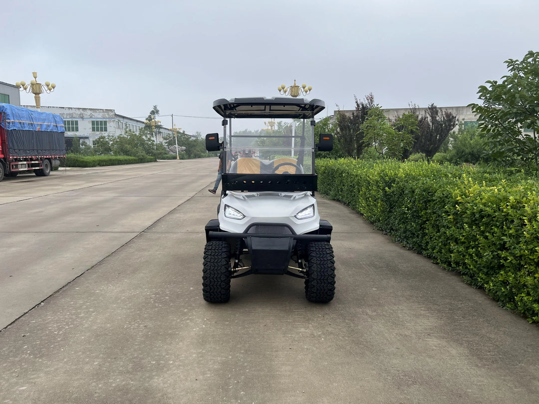 MMC Lithium Battery Lifted Golf Utility Buggy Hunting Cart 30% Climbing Capacity Off Road Tire Tourist Bus  Electric Golf Cart