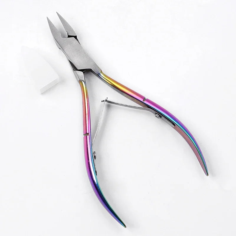 1/2Pcs Toenail Ingrown Cuticle Nipper Clipper Edge Cutter Scissor Nail Pliers Tool Pedicure Dead Skin Remover Manicure Tools