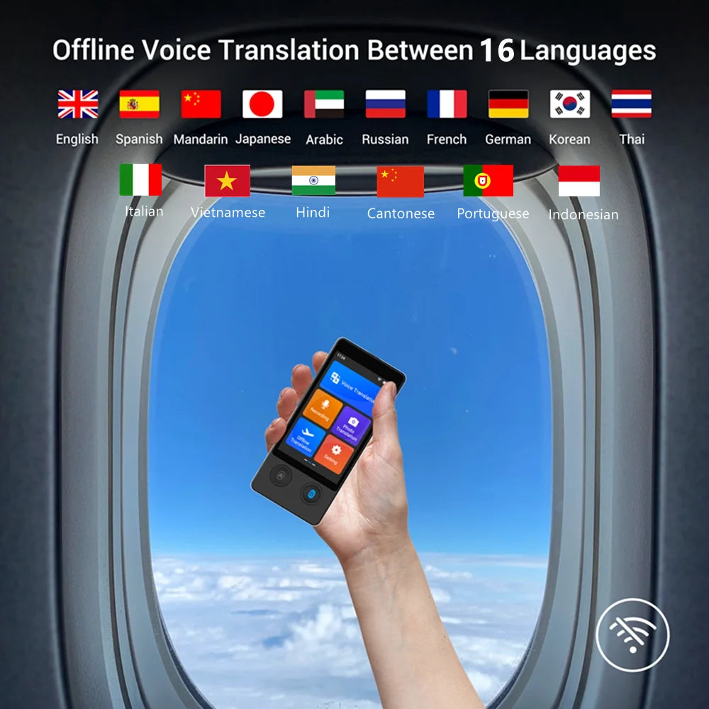 Wooask W12 Voice Translator Real-time Translation Device Instant  Offline Translator 144 Languages for Travel Business