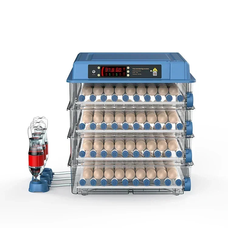 256 Eggs Poultry Incubators Dual Electric Edition Hatching Capacity Fully Automatic Incubator Automatic Temperature and Humidity