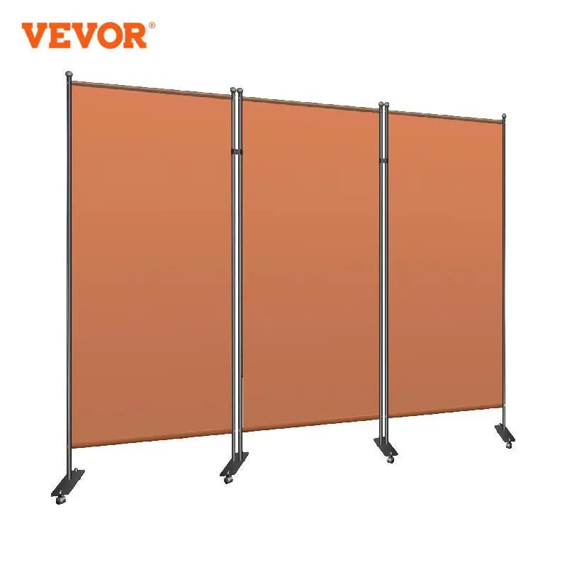 VEVOR 102"/72"x71" 3/1 Panel Office Partition Screen Wall Floor-Standing Curtain Fit Bedrooms Conference Classrooms Restaurants