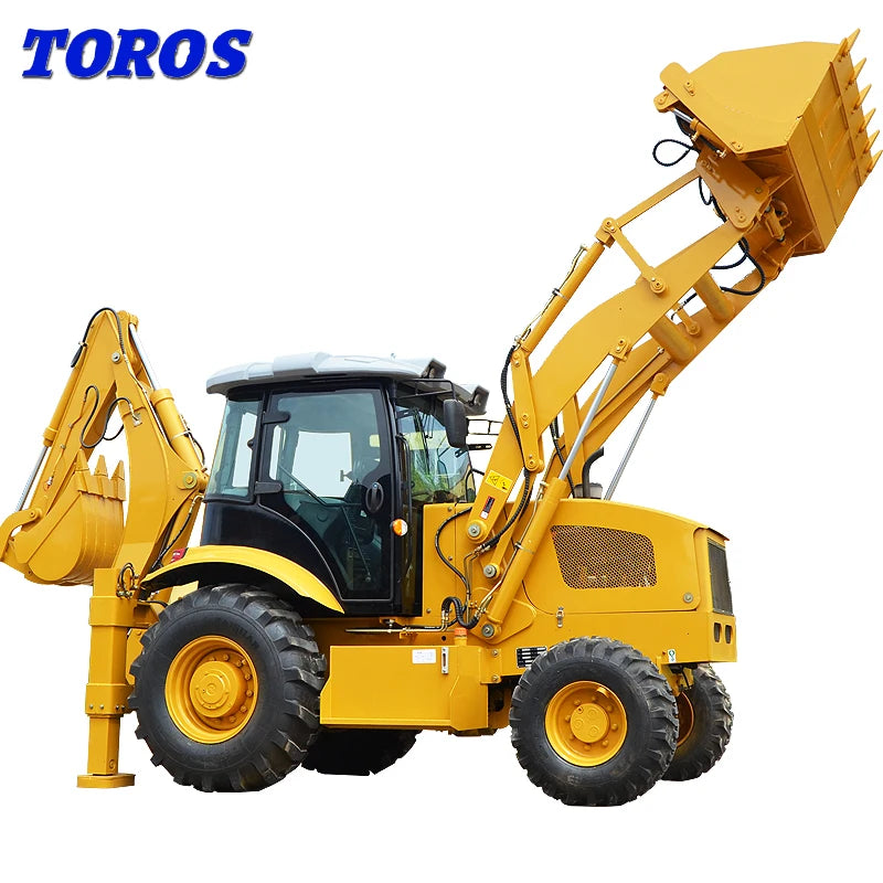 3 Ton Wheel Backhoe Loader for Sale Front End Loader 5 Ton Hydraulic Loader Backhoes Prices Factory