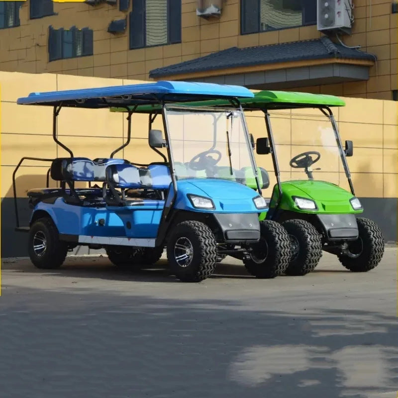 Travel Club Electric Lift Golf Cart 4 Seaters Electric Lithium Battery Powered Mini Trolley Golf Cart With Solar Panel