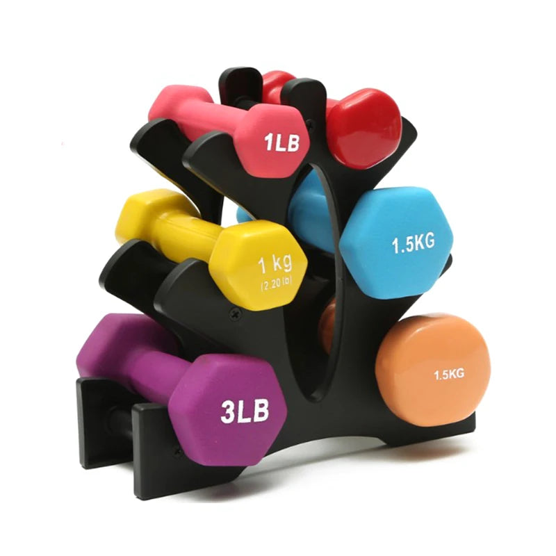 New Foldable Dumbbell Rack Stand Home Sports Fitness Equipment Storage Holder Weight Lifting Support Dumbbell Floor Bracket