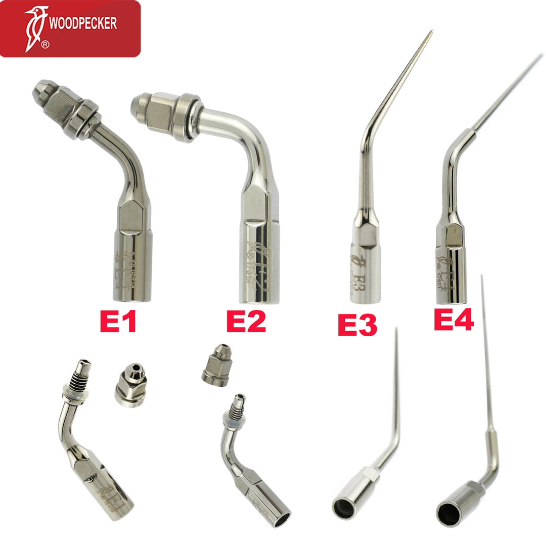 Woodpecker Dental Scaler Tips Ultrasonic Tooth Cleaning Machine Cutter Head Endo Perio Scaling Tips Fit EMS UDS Scaler Handpiece