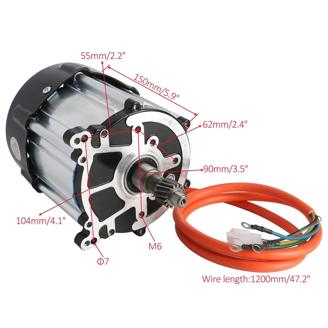 TDPRO760/860/1020MM Rear Differential Axle Kit 72V 1500W Electric Motor Go Kart ATV Trike Golf Cart  quad