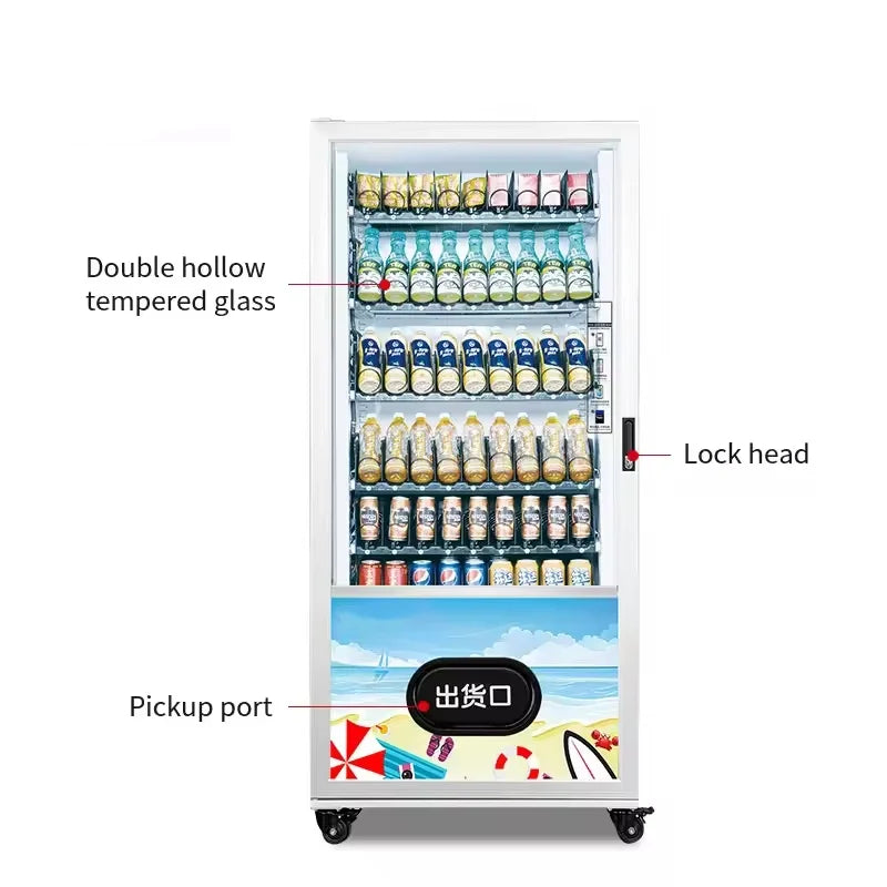 High Quality Soft Drinks And Snacks Vending Machine Energy Machines Drink Dispenser Machine Cash Card