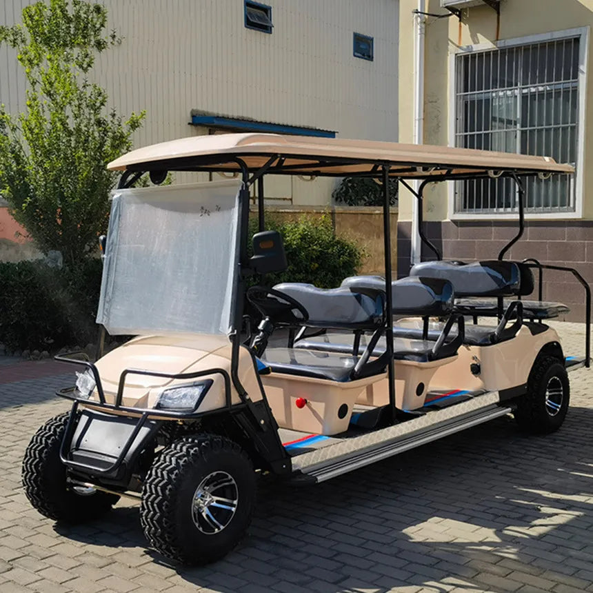 Best Selling Hot New Electric Golf Patrol Car 2 4-Seater Electric Truck 60V Independent Suspension Off-Road Golf Cart