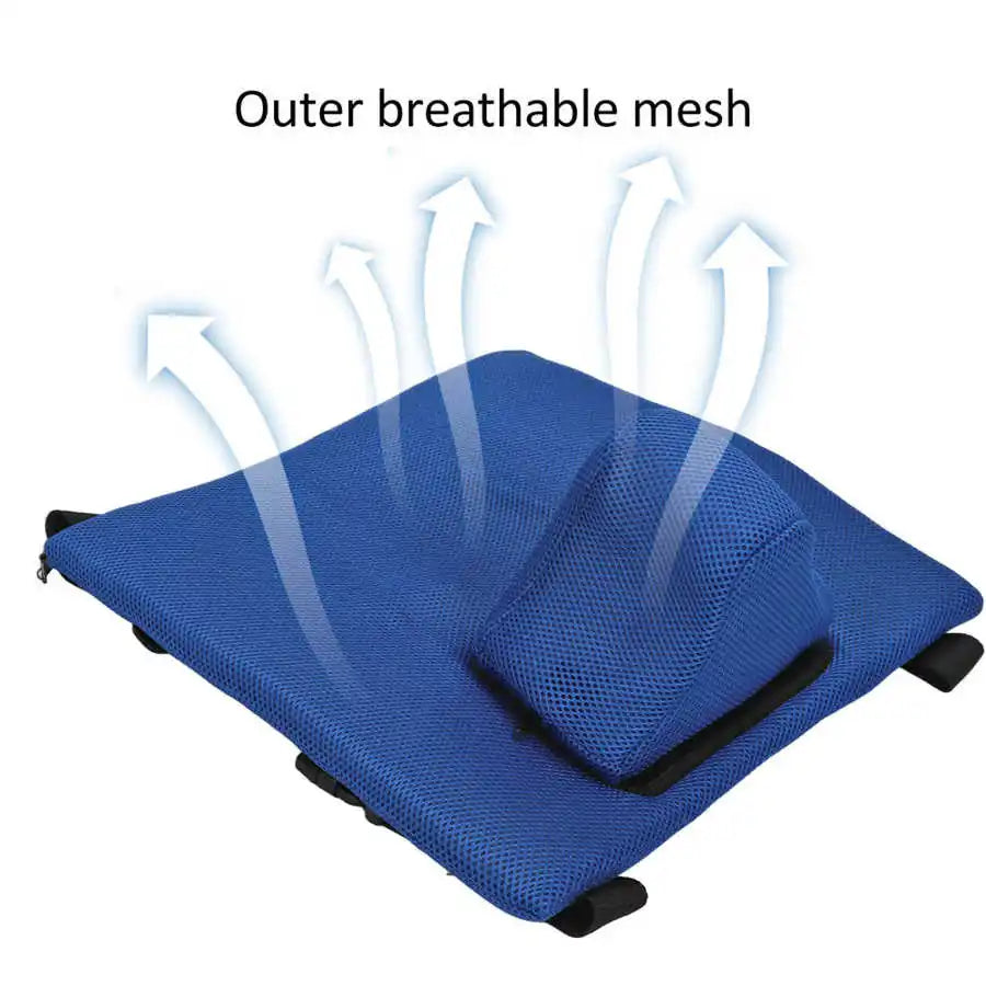 Wheelchair Cushion Breathable Mesh Sponge Anti Decubitus Prevent Falls Detachable Washable Wheelchair Mat Sit Pad Limiter