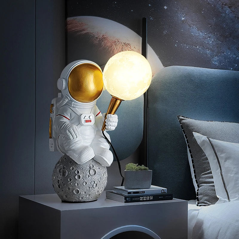 Europe Astronaut wall fixture kid lighting Children bedroom Wall Light Boys & Girls Moon Wall Lamp Creative hallway wall sconce