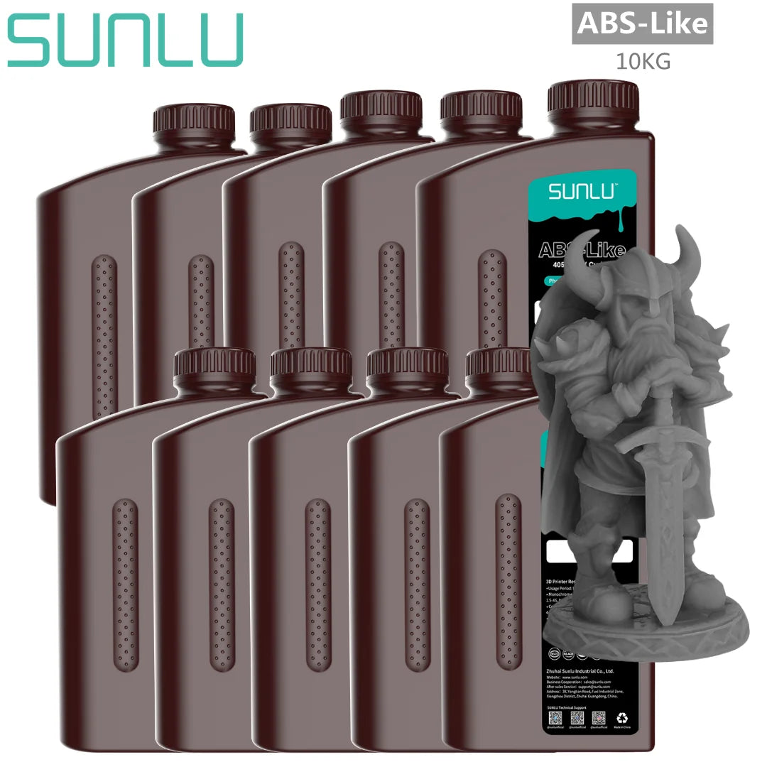 SUNLU UV ABS Like Resin 405nm 10KG Low Odor And Low Shrinkage For LCD 3D Printer Printing Material 3D Printing Free  Shipping